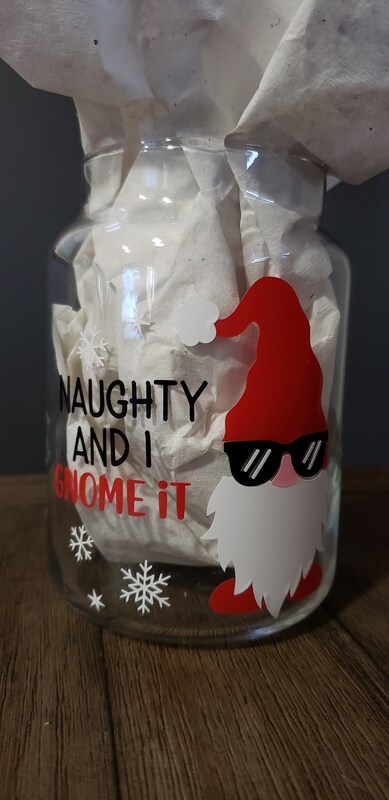 Holiday Memory Jar, Naughty and I Gnome It